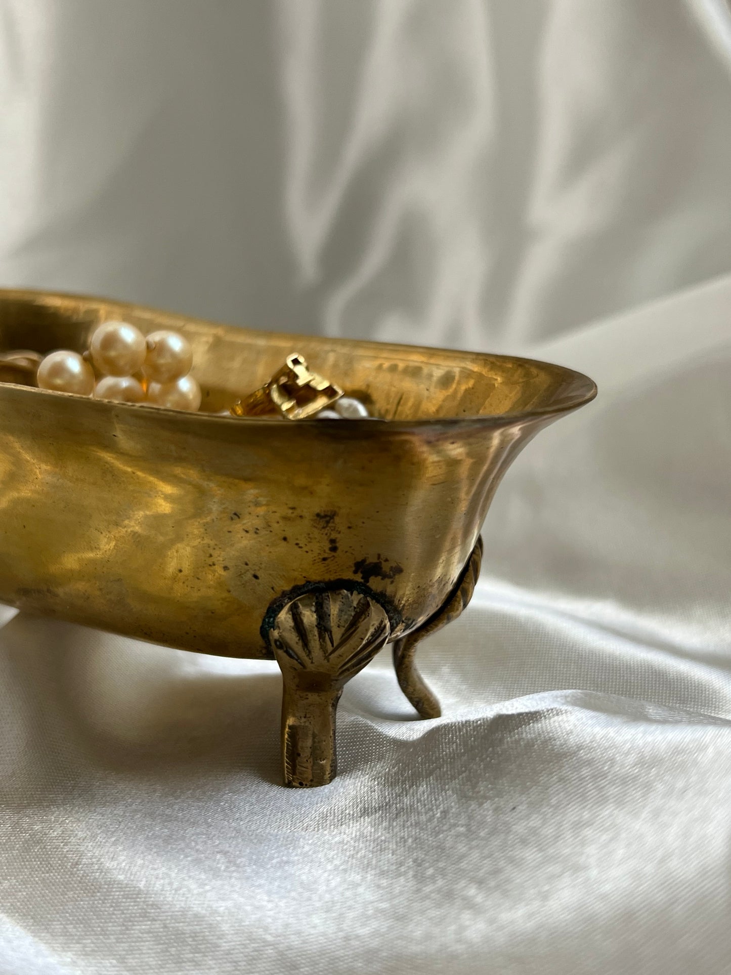 Solid Brass Claw Foot Tub