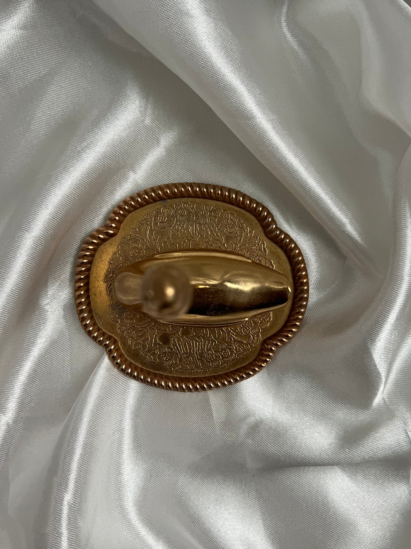 Solid Brass Swan Ring Holder