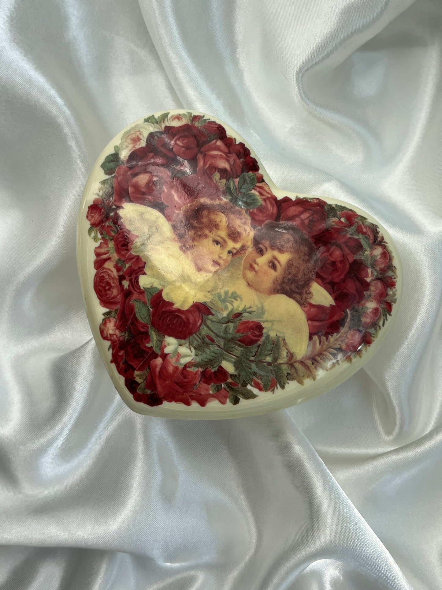 Cherub Ceramic Trinket Box