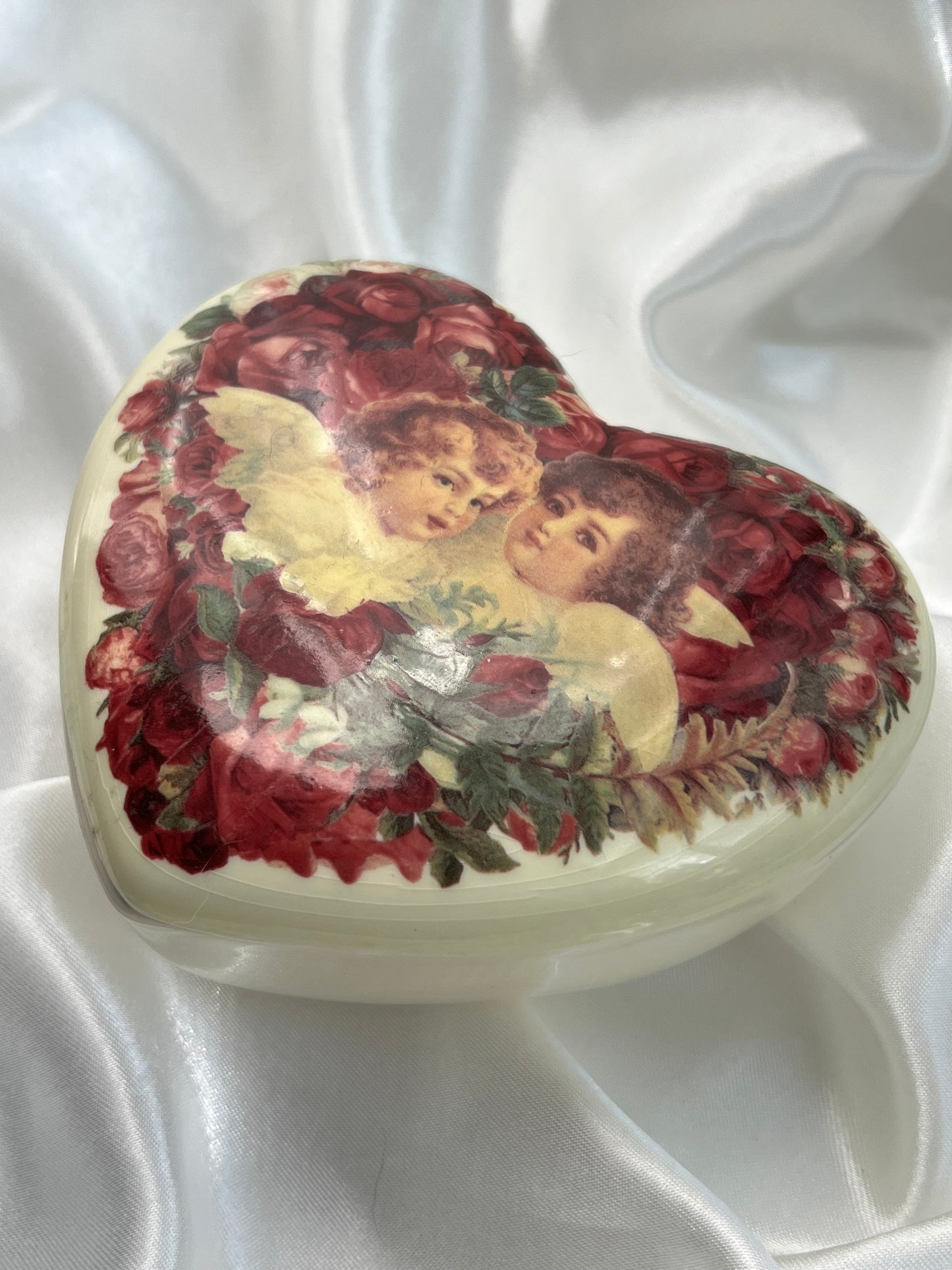 Cherub Ceramic Trinket Box