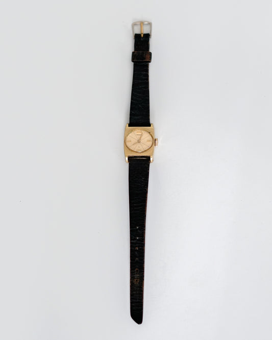 1972 Black Leather Manual Wind Seiko